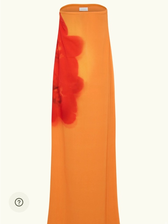 Meshki Amaya Strapless Chiffon Maxi Dress - Koi Orchid Print. - Picture 4 of 6